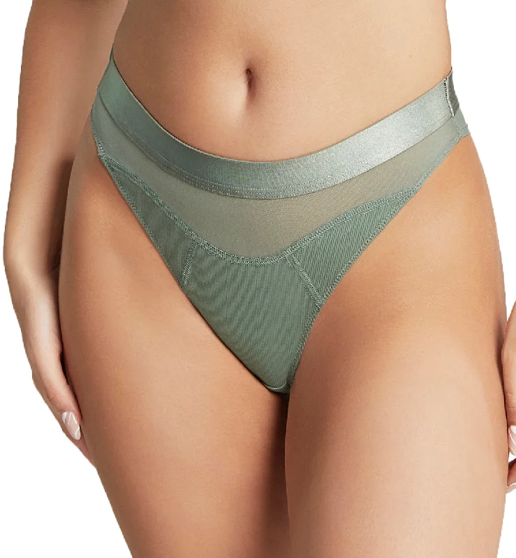 Cleo by Panache Freedom Lounge Brazilian Panty Brief (10602) - Khaki