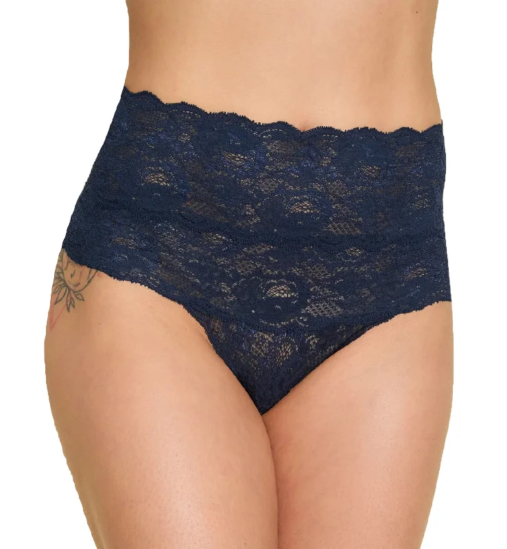 Cosabella Never Say Never High Rise Thong (NEVER0361) - Navy Blue