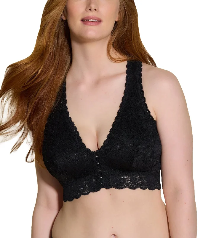 Cosabella Never Say Never Curvy Valeria Pocket Racer Bralette (NEVER1364) - Black