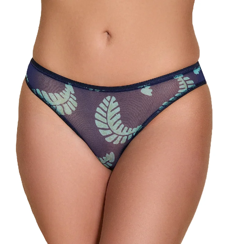 Cosabella Soire Confidence Print Brazilian Minikini (SOICP0511) - Leaf