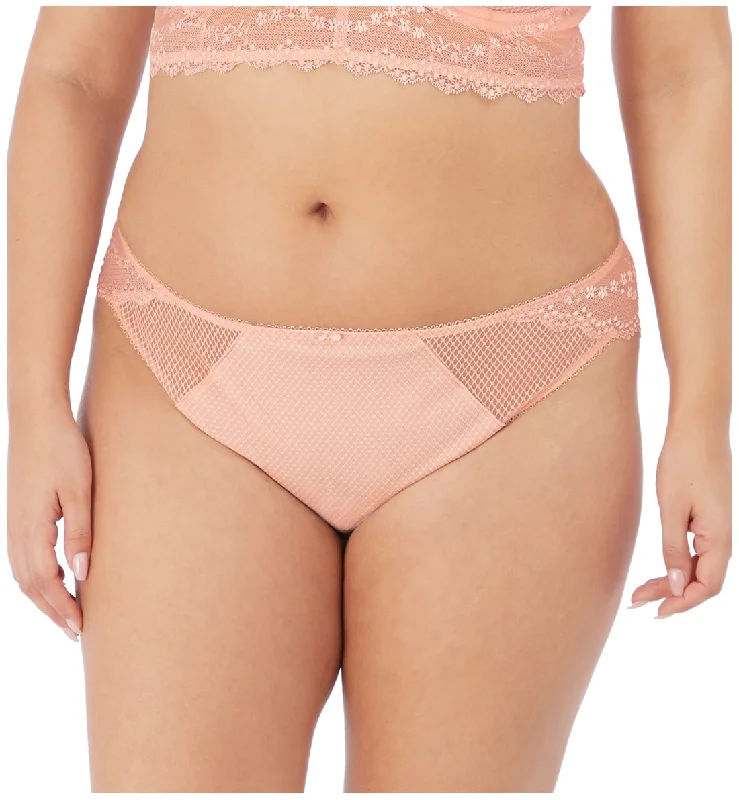 Elomi Charley Matching Stretch Lace Brazilian Brief (4385) - Ballet Pink