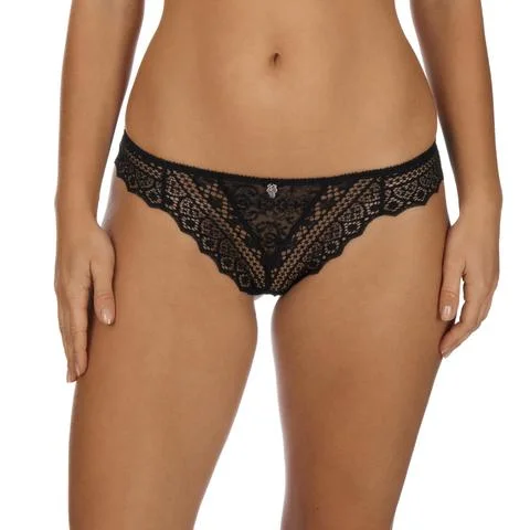 Empreinte Cassiopee Black Lace Thong Panty 01151