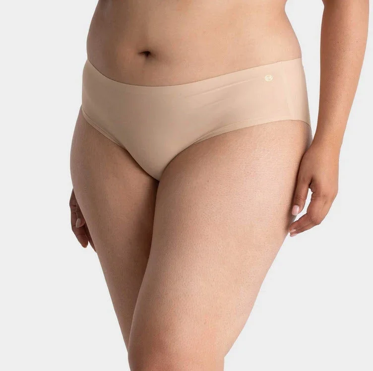 Evelyn & Bobbie Mid Rise Skintones Hipster Plus Size Panty