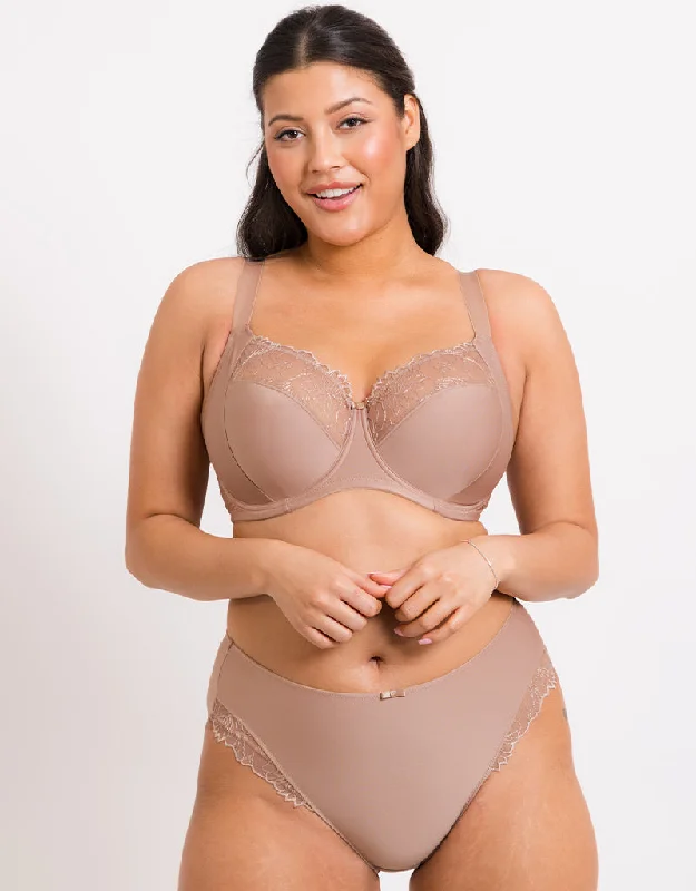 Flirtelle Emilie Full Cup Side Support Bra Cafe Au Lait