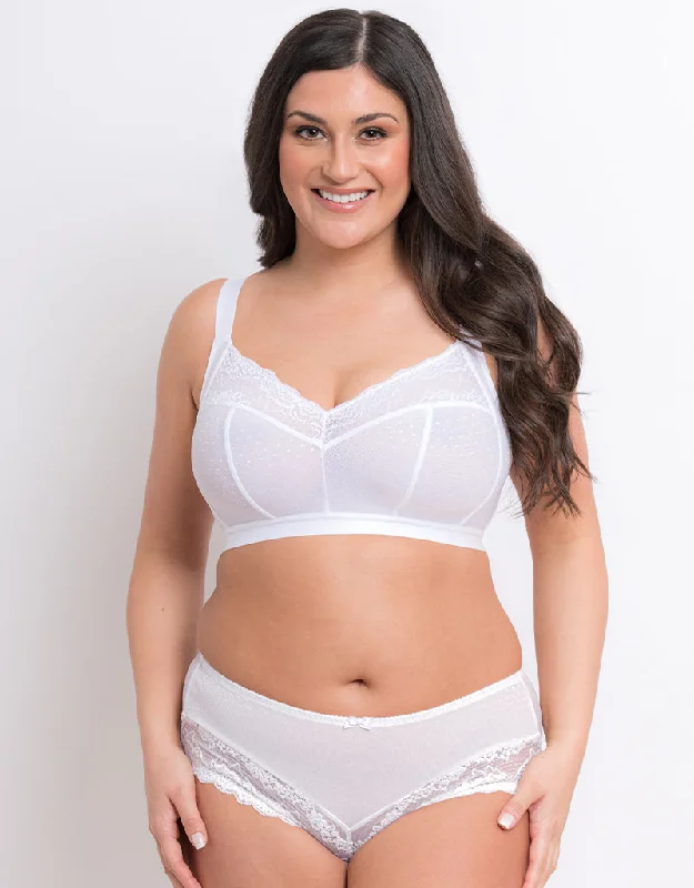 Flirtelle Viola Non-Wired Bralette White