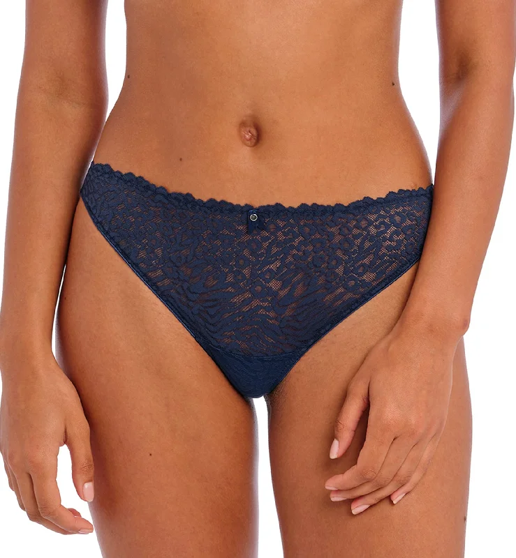 Freya Catwalk Stretch Lace Brazilian Panty (402271) - Midnight