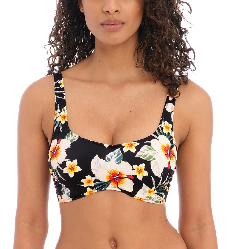 Freya Havana Sunrise Convertible Concealed Underwire Scoop Bralette Bikini Top (202714) - Multi