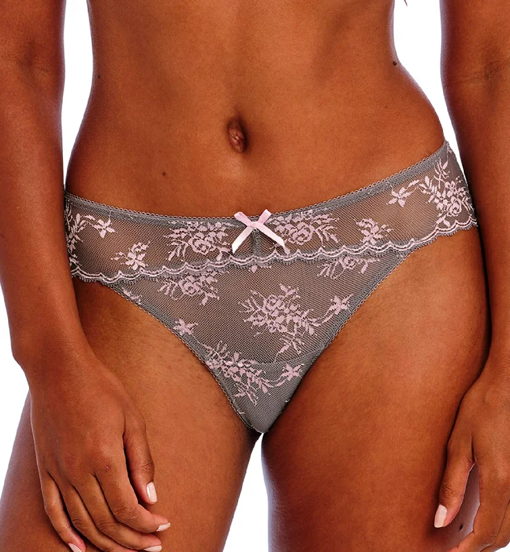 Freya Offbeat Decadence Lace Panty Brief (402550) - Grey/Pink