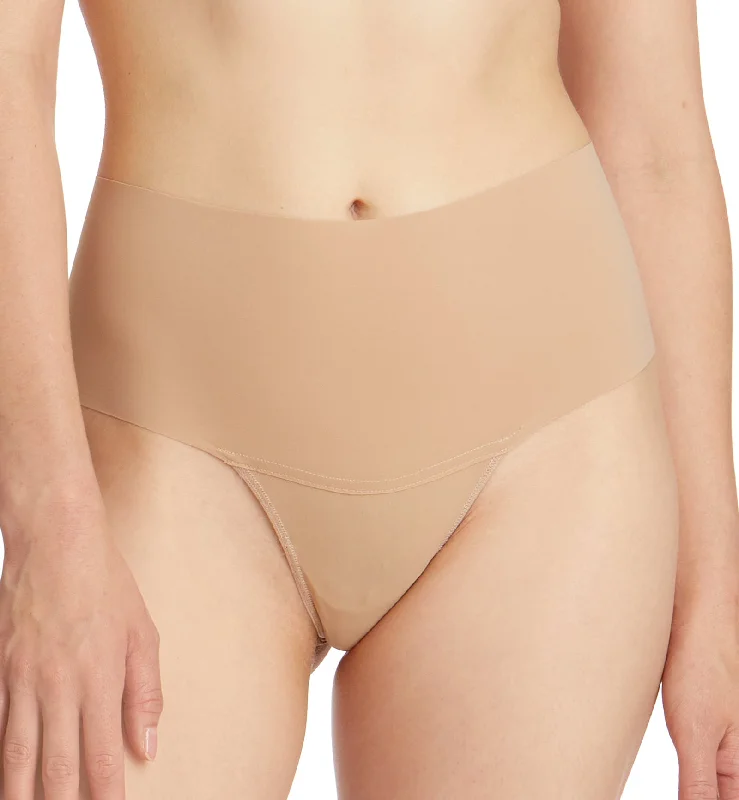 Hanky Panky BreatheSoft Hi-Rise Thong (6J1921B) - Biscotti