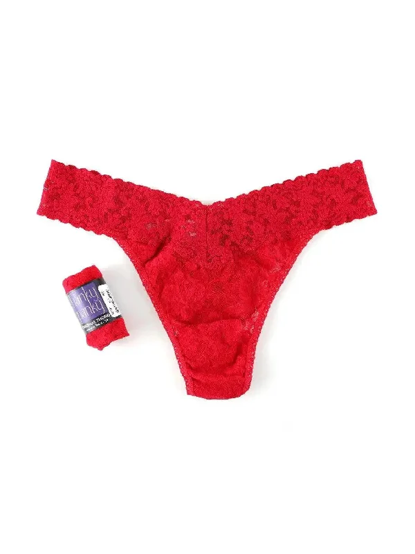 Hanky Panky Red Signature Lace Original Rise Thong