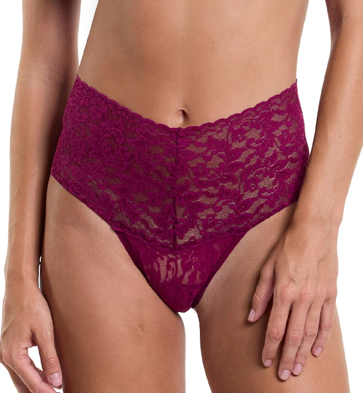 Hanky Panky Retro Lace Thong (9K1926P) - Sugar Plum