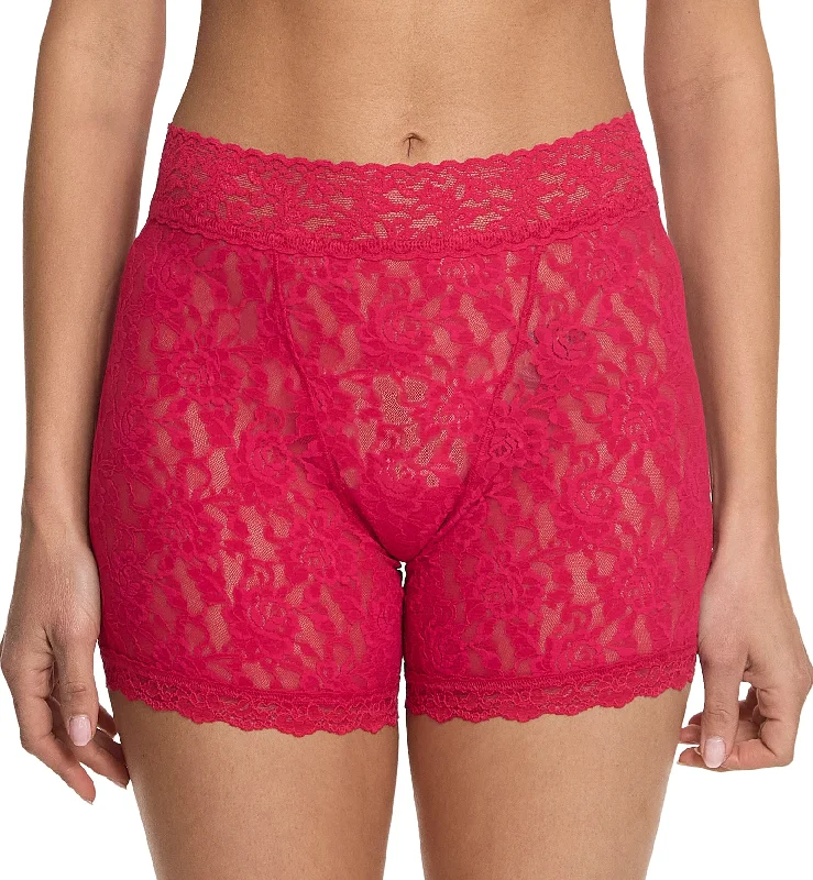 Hanky Panky Signature Lace Boxer Brief (481254) - Beet Juice