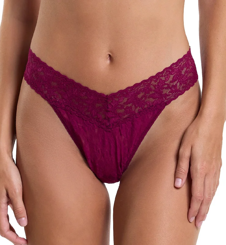 Hanky Panky Signature Lace Original Rise Thong (4811P) - Sugar Plum