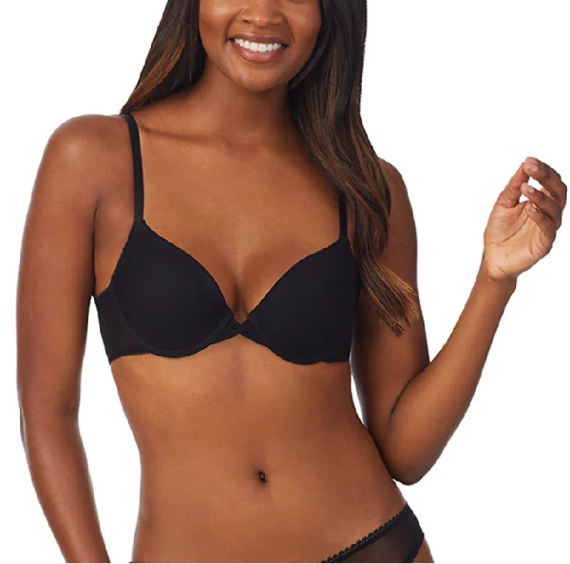 On Gossamer Mesh Bump Up Black Push Up Bra 3201