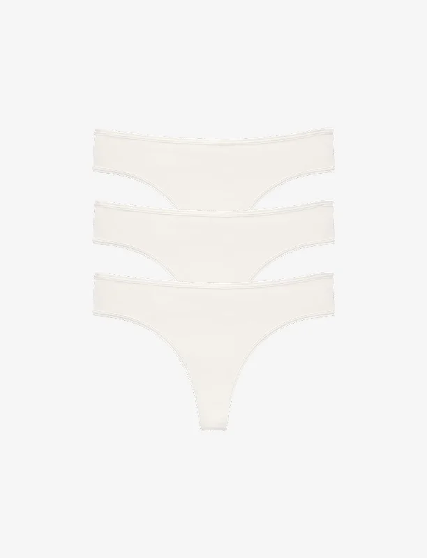 Organic Cloud Cotton Thong 3 Pack Box