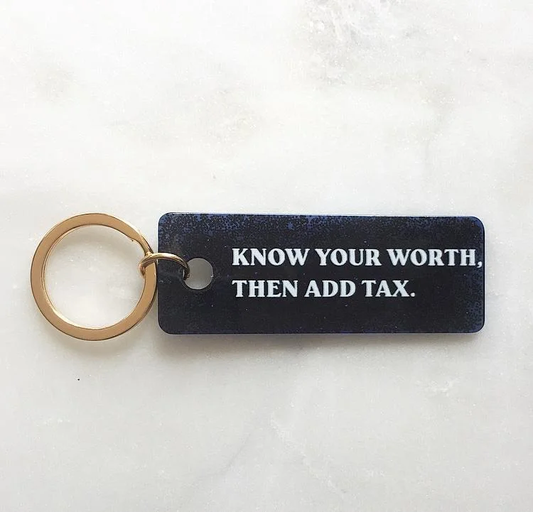 Ryan Porter Know Your Worth Acrylic Keychain