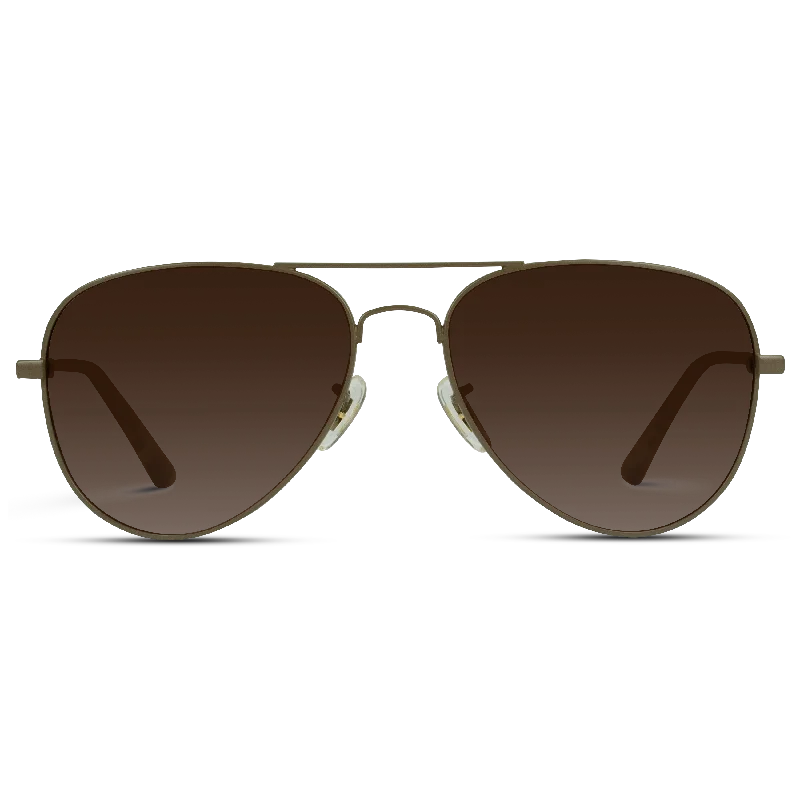 Wear Me Pro Maxwell Brown Aviator Sunglasses Avi002