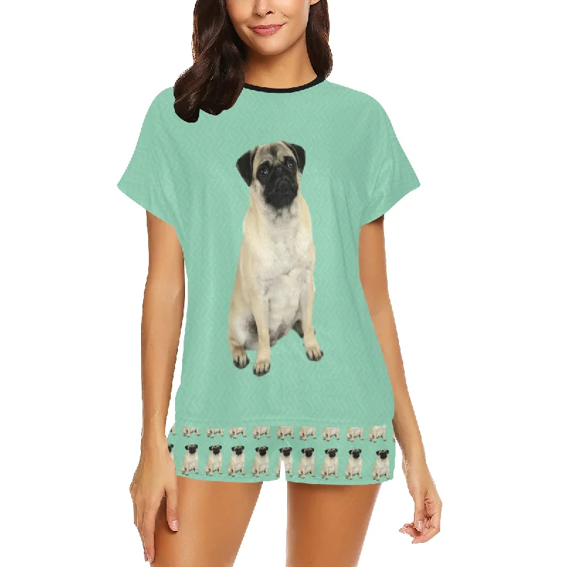 2 Piece Pug PJ Set