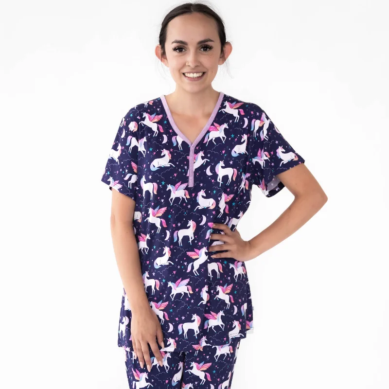 Magical Skies Women's Short Sleeve Pajama Top