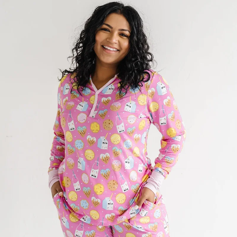 Pink Cookies & Milk Women's Pajama Top